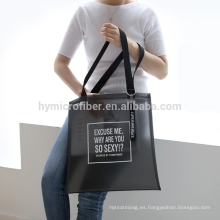 Fashion logo printed nylon mesh tote gift bag